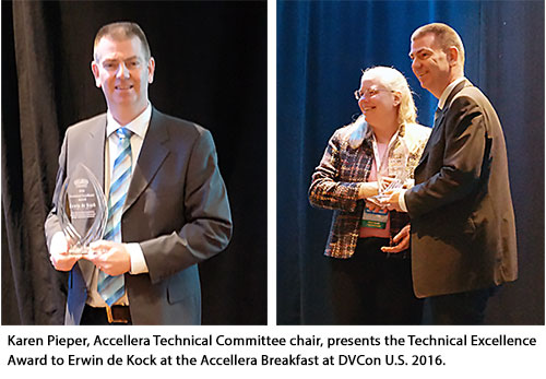 Erwin de Kock receives 2016 Technical Excellence Award